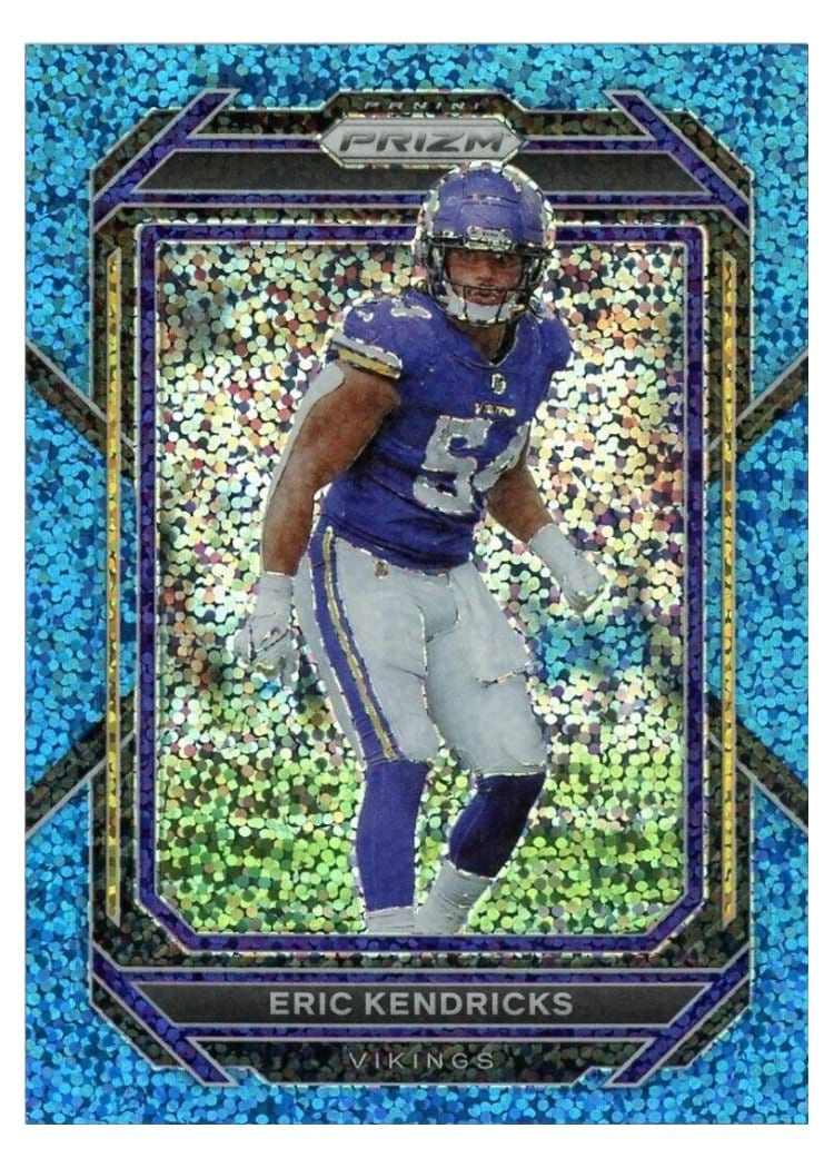 2022 Panini Prizm Base Set Eric Kendricks Blue Sparkle #193 card