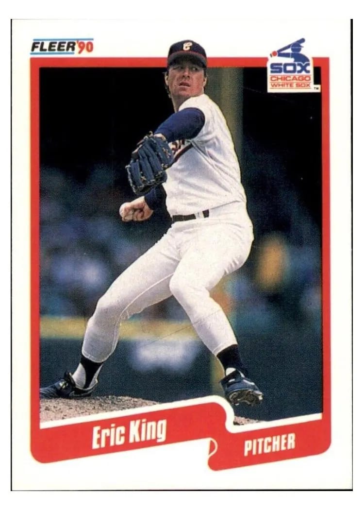 1990 Fleer Eric King #537 card