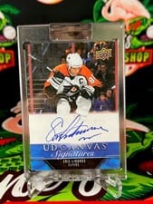 2023-24 Upper Deck Clear Cut Canvas Signatures Eric Lindros #CS-EL card