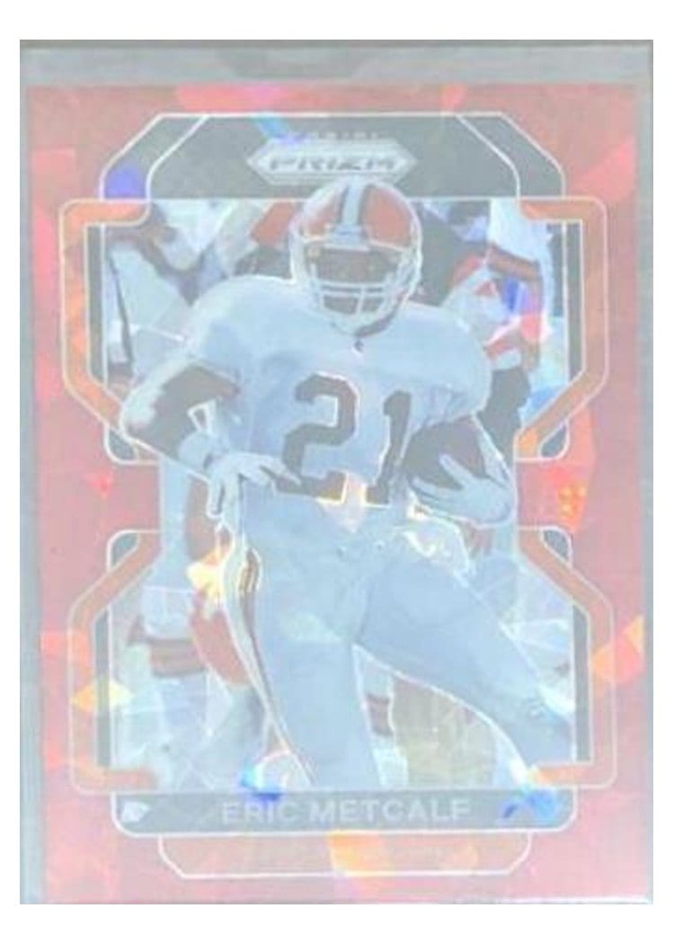 2021 Panini Prizm Base Set Eric Metcalf Red Ice Prizm #269 card