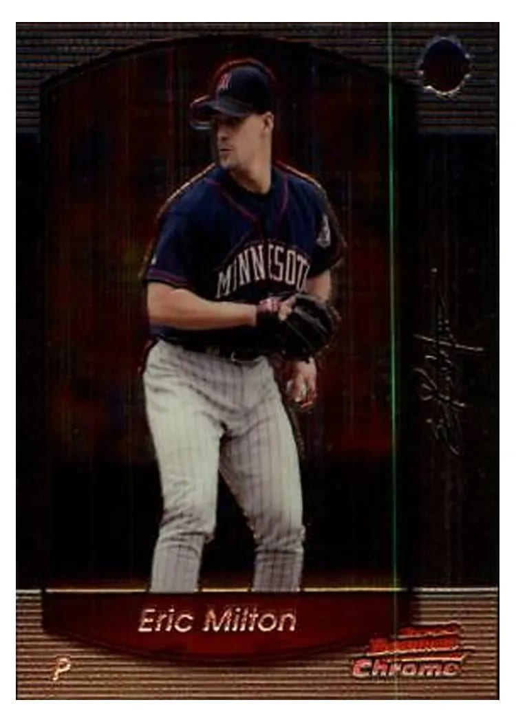 2000 Bowman Chrome Eric Milton #43 card