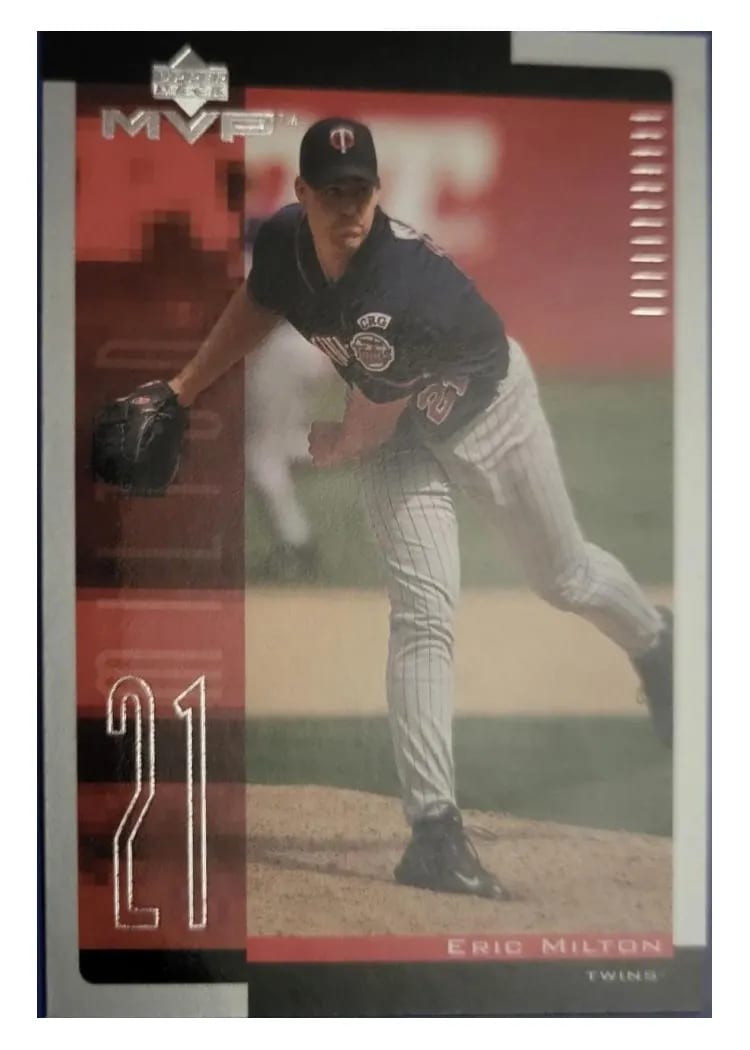 2001 Upper Deck MVP Eric Milton #122 card