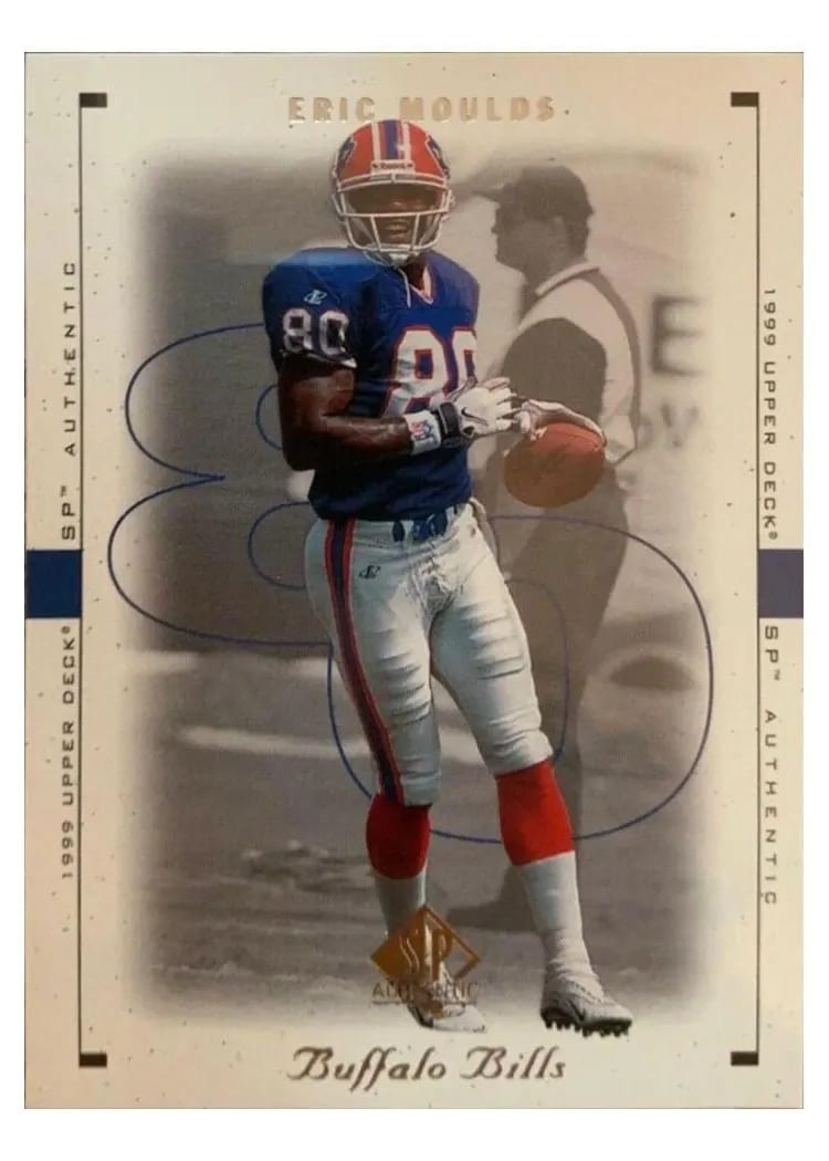 1999 SP Authentic Eric Moulds #11 card