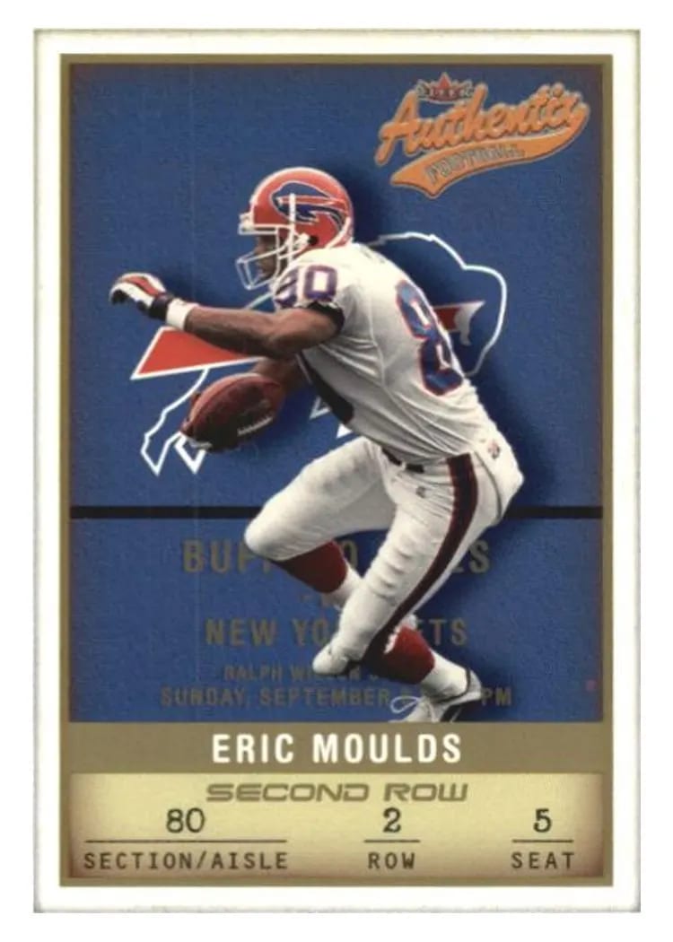 2002 Fleer Authentix Eric Moulds #41 card