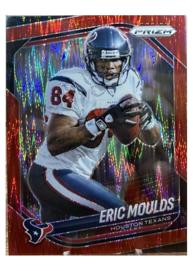 2025 Panini Prizm Base Set Eric Moulds Red Flash #53 card