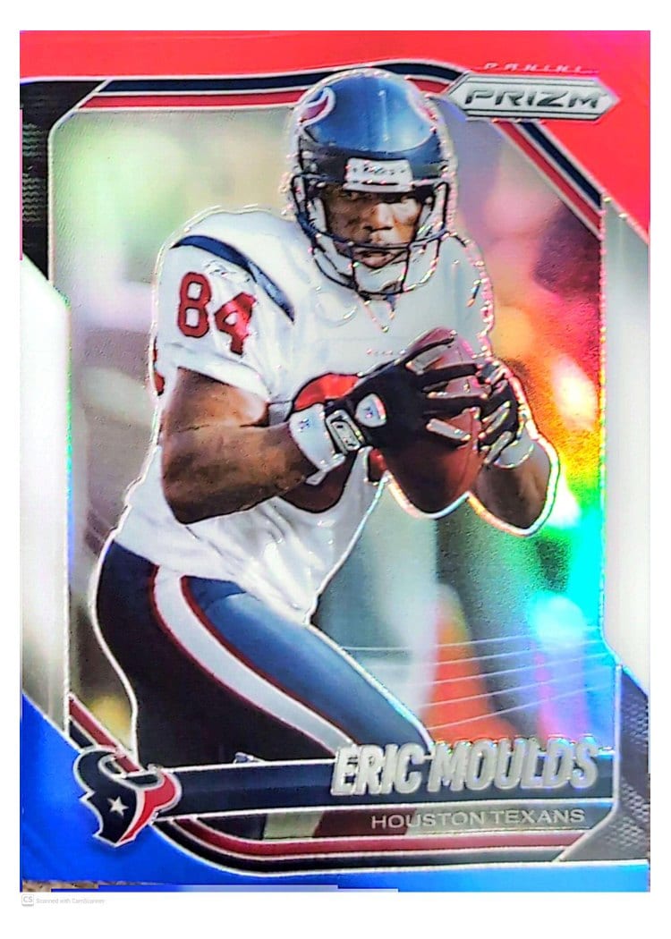 2025 Panini Prizm Base Set Eric Moulds Red White Blue #53 card