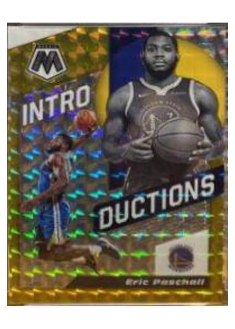 2019 Panini Mosaic Introductions Eric Paschall Gold Mosaic #10 card