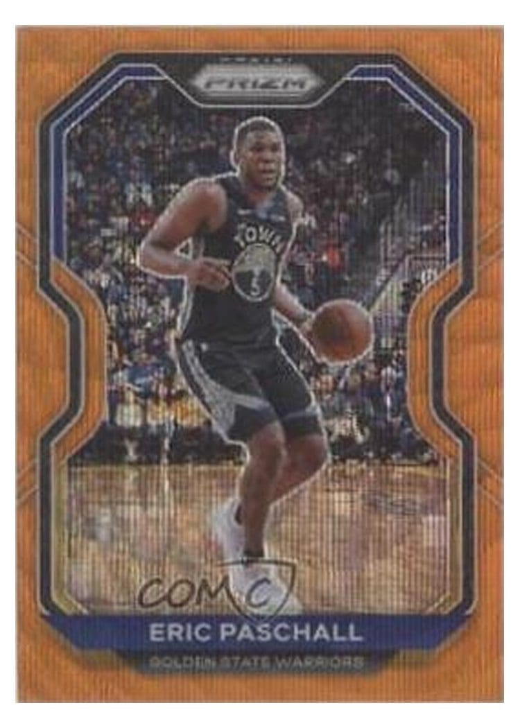 2020-21 Panini Prizm Base Set Eric Paschall Orange Wave Prizm #71 card