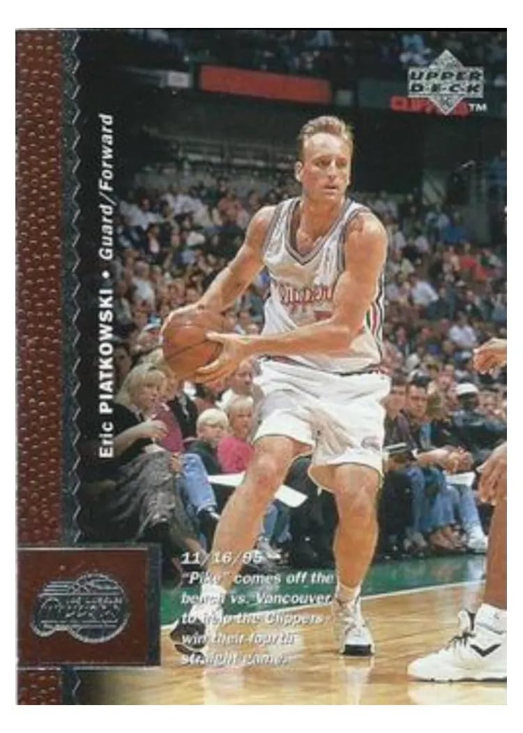 1996 Upper Deck Eric Piatkowski #55 card