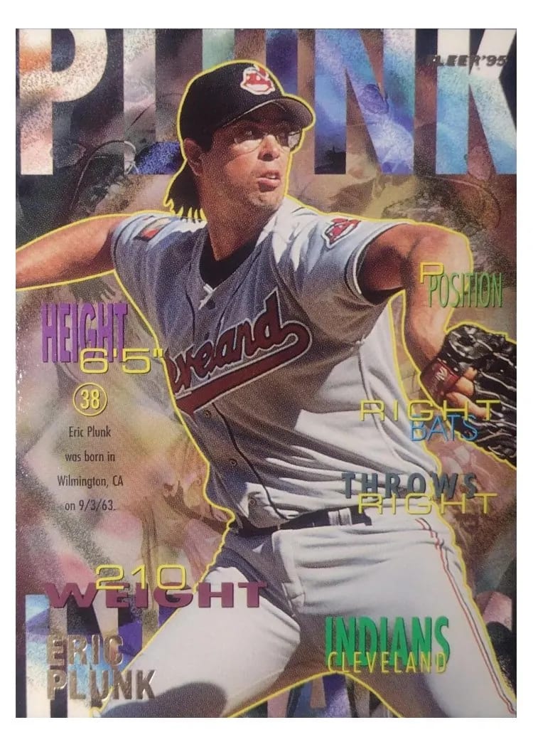 1995 Fleer Eric Plunk #144 card
