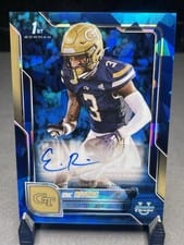 2025 Bowman University Chrome Sapphire Chrome Prospect Autographs Eric Rivers #BCA-ER card