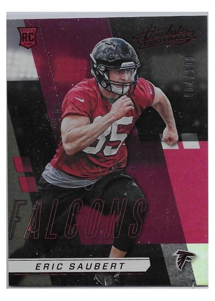 2017 Panini Absolute Eric Saubert Spectrum Red #191 card