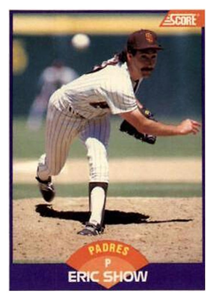 1989 Score Eric Show #254 card