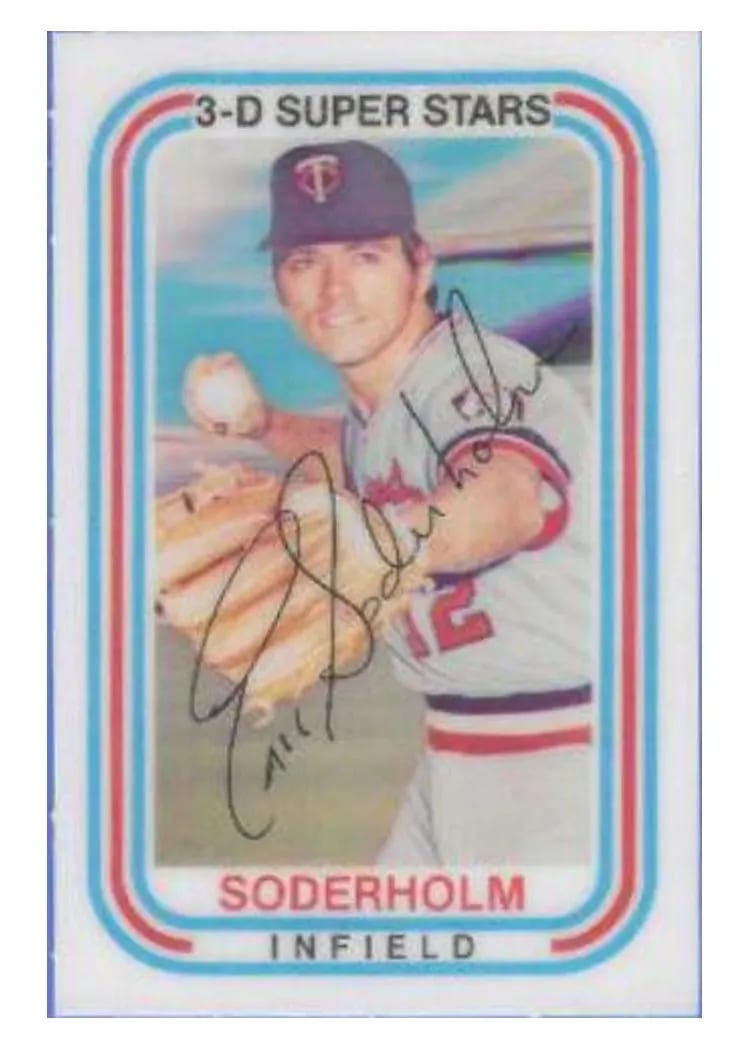 1976 Kellogg's Eric Soderholm #28 card