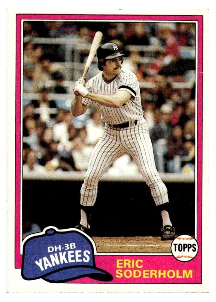 1981 Topps Eric Soderholm #383 card
