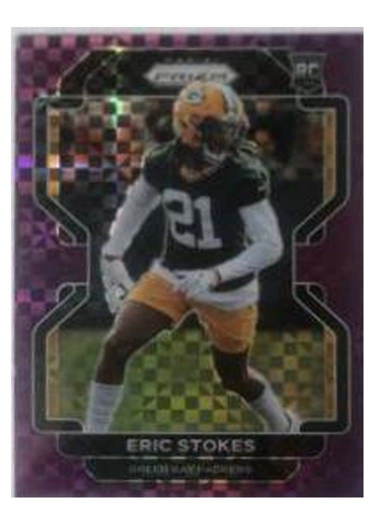 2021 Panini Prizm Base Set Eric Stokes #433 card