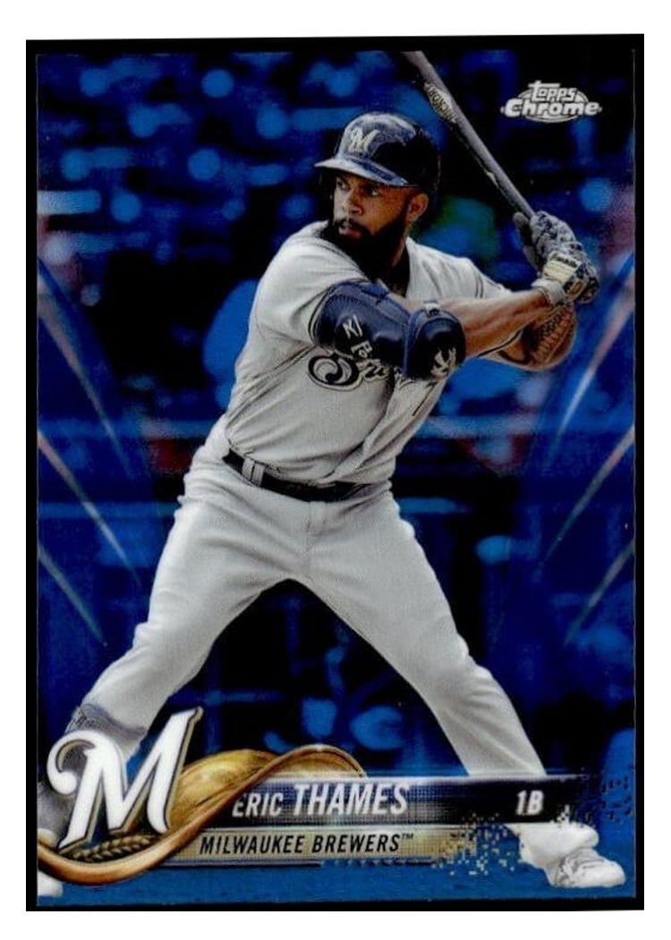 2018 Topps Chrome Base Set Eric Thames #7 card