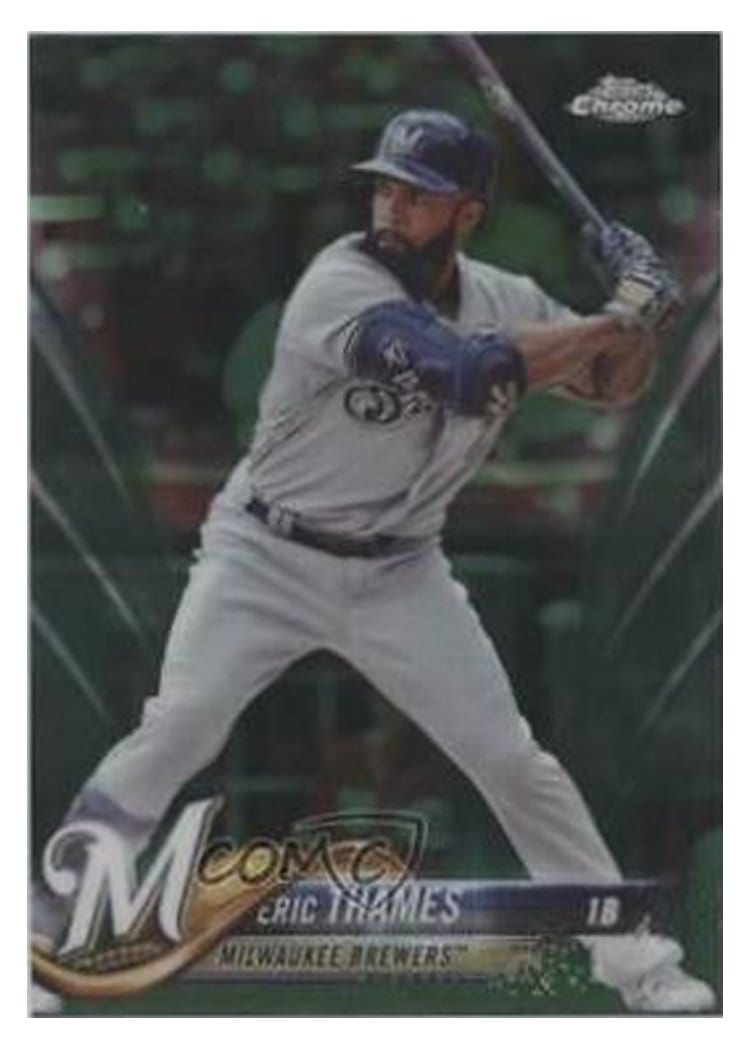 2018 Topps Chrome Base Set Eric Thames #7 card