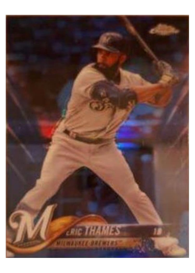 2018 Topps Chrome Base Set Eric Thames #7 card