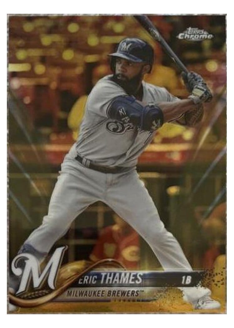 2018 Topps Chrome Base Set Eric Thames #7 card
