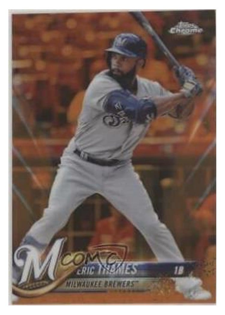 2018 Topps Chrome Base Set Eric Thames #7 card