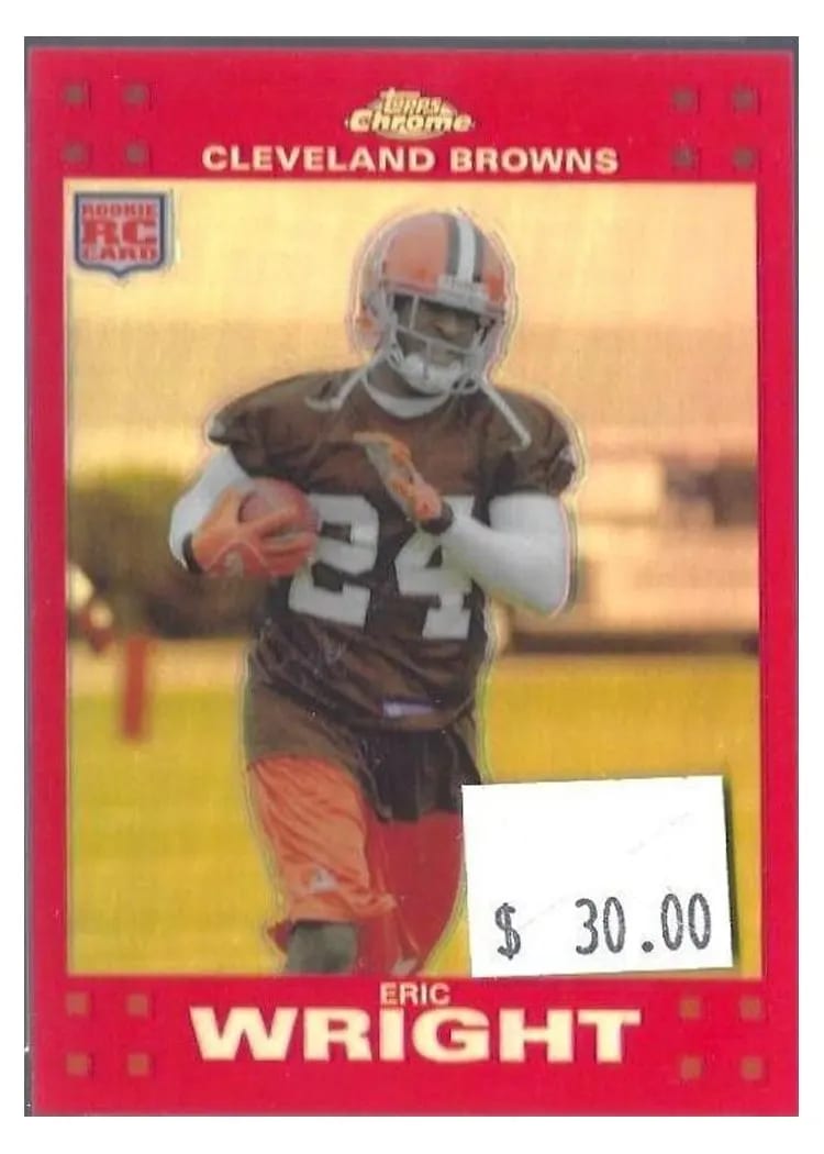 2007 Topps Chrome Eric Wright #TC257 card