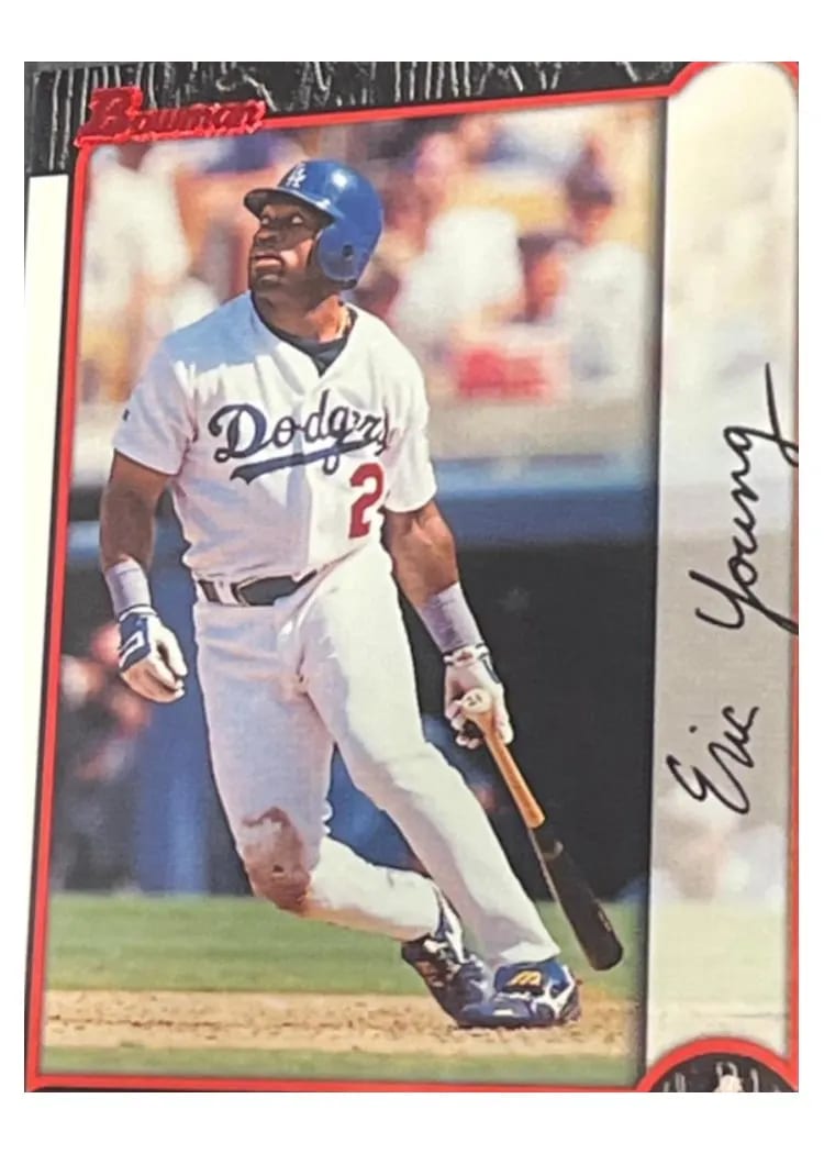 1999 Bowman Eric Young #45 card