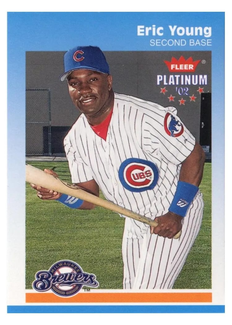 2002 Fleer Platinum Eric Young #92 card