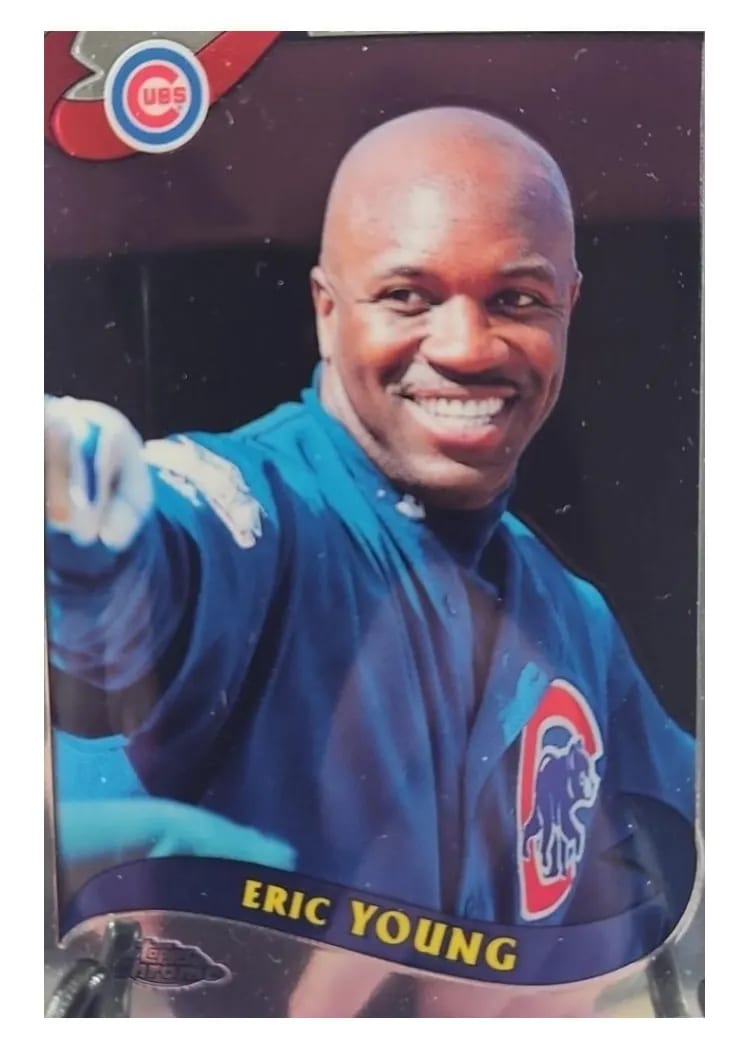2002 Topps Chrome Eric Young #28 card