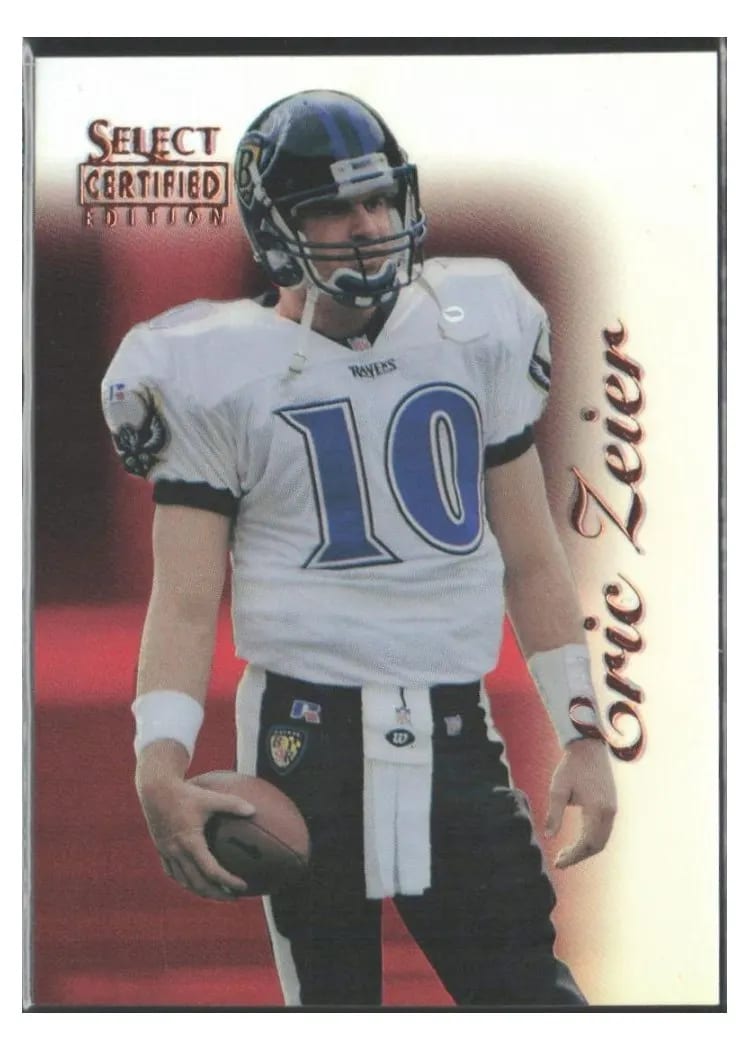1996 Select Certified Eric Zeier #76 card