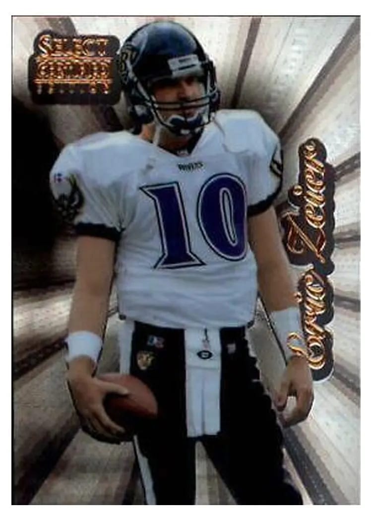 1996 Select Certified Eric Zeier Premium Stock #76 card