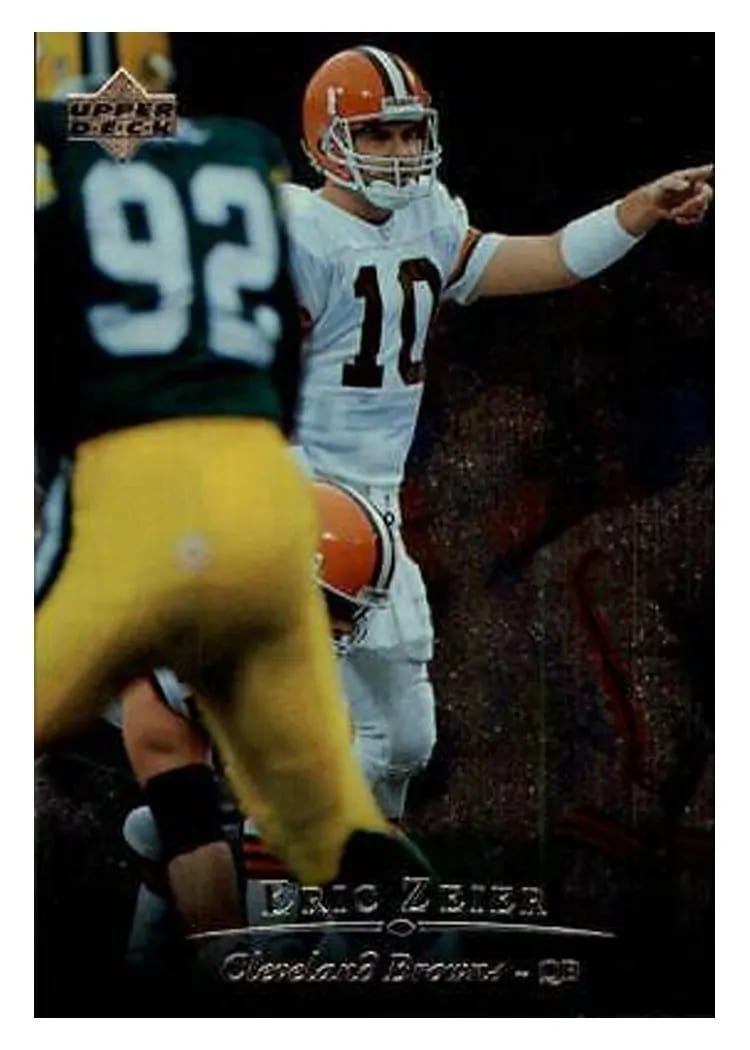 1996 Upper Deck Silver Eric Zeier #7 card