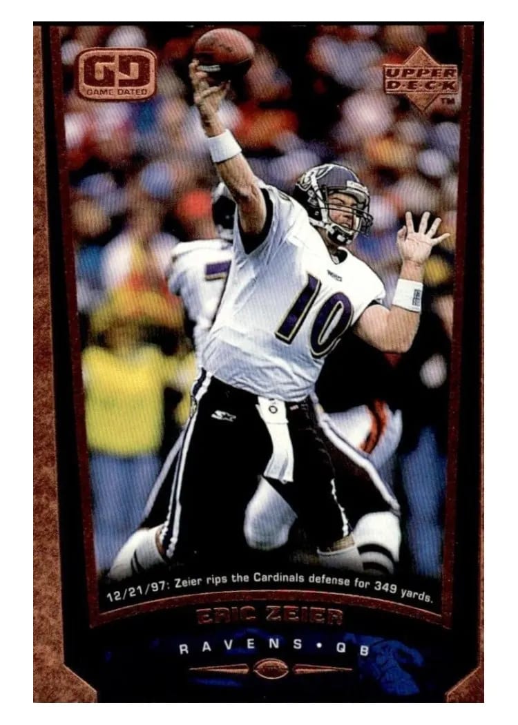 1998 Upper Deck Eric Zeier #61 card