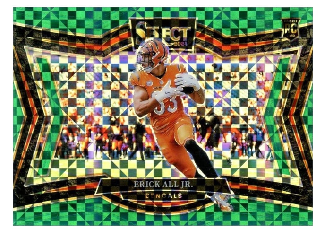 2024 Panini Select Base Set Erick All Jr. Green Prizm #437 card