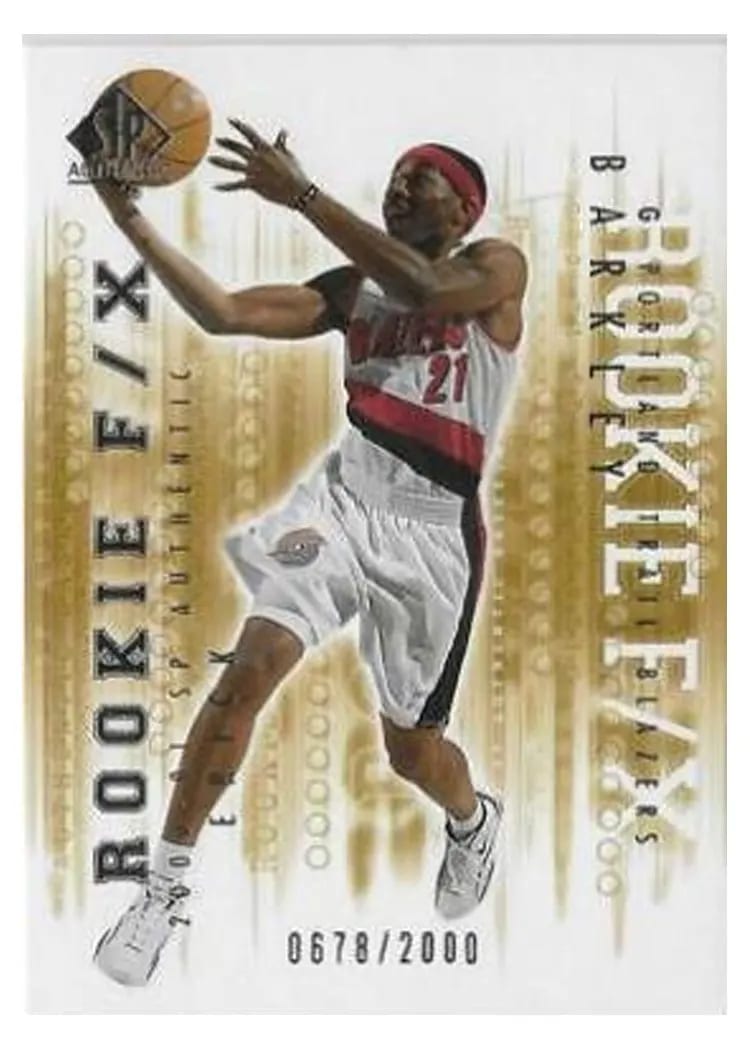 2000 SP Authentic Erick Barkley #116 card