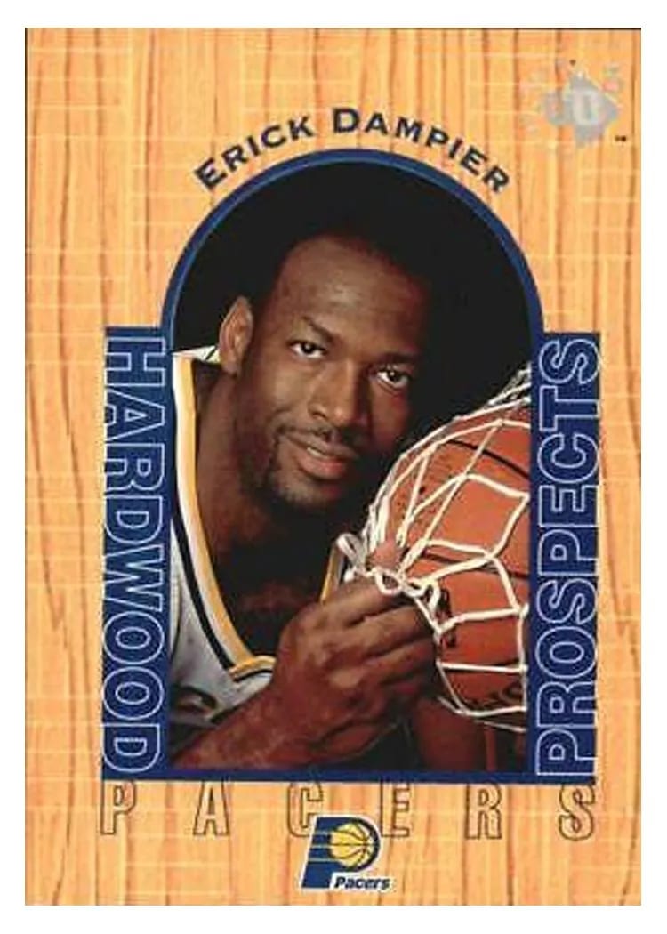 1996 UD3 Erick Dampier #7 card