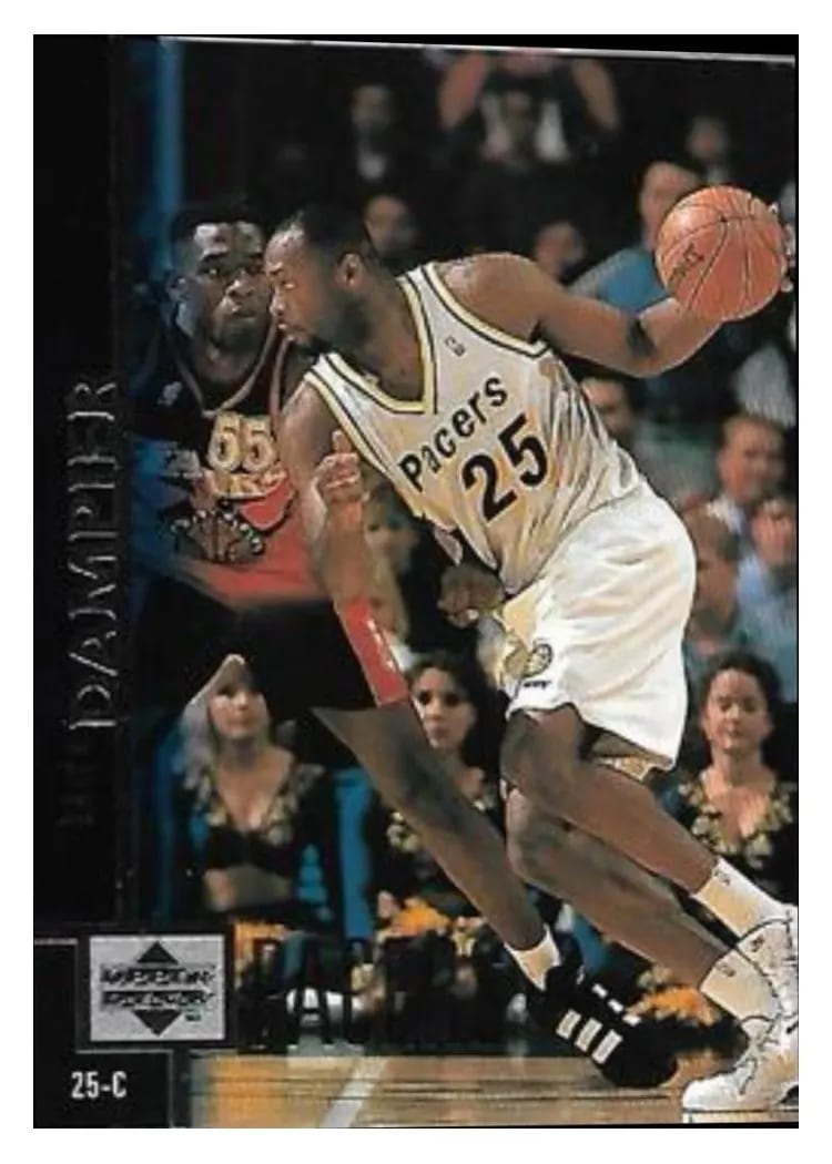 1997 Upper Deck Erick Dampier #48 card