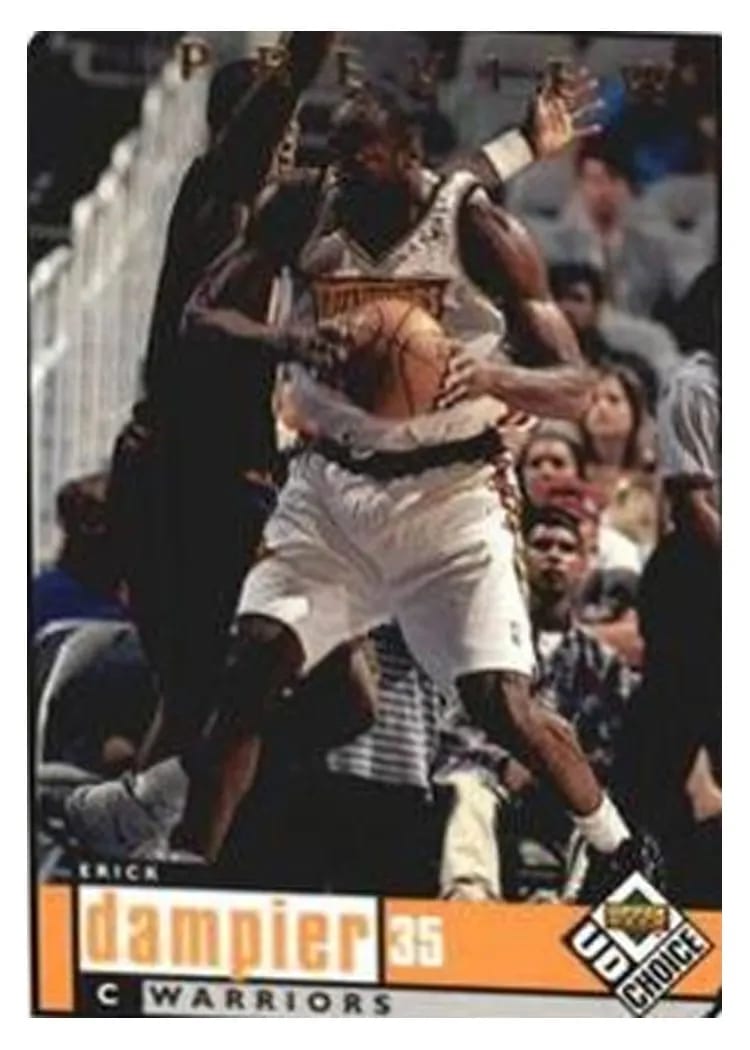 1998 UD Choice Preview Erick Dampier #45 card