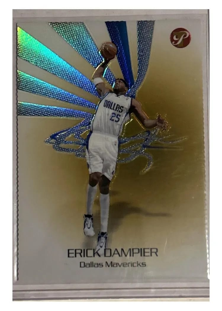 2004 Topps Pristine Erick Dampier Gold Refractor #17 card