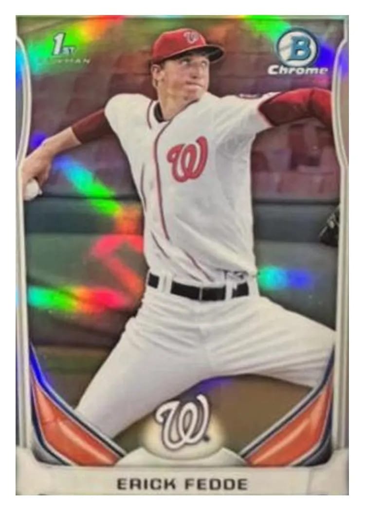 2014 Bowman Draft Picks Erick Fedde #CDP14 card