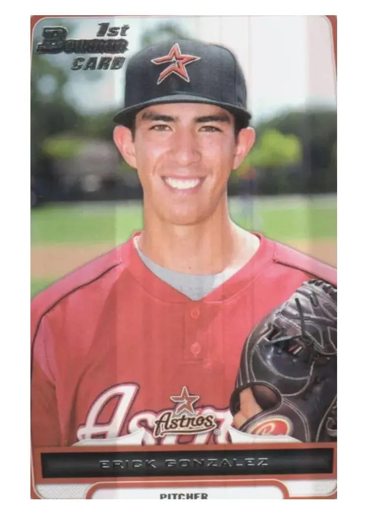 2012 Bowman Draft Picks & Prospects Erick Gonzalez #99 card