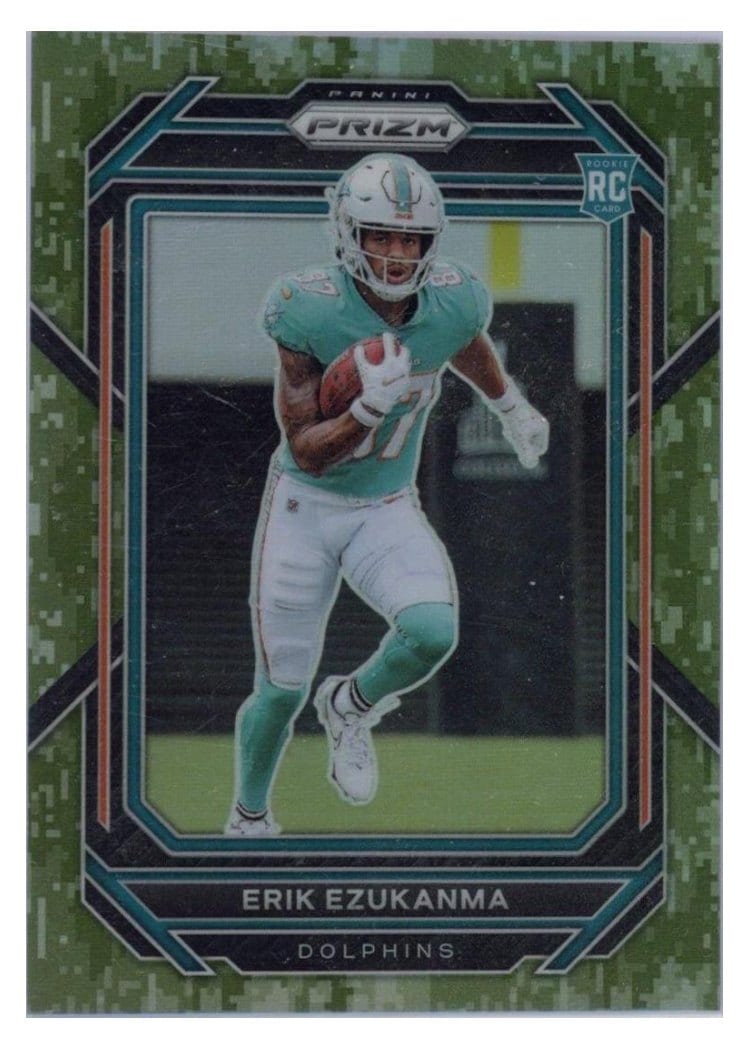 2022 Panini Prizm Base Set Erik Ezukanma Forest Camo #336 card