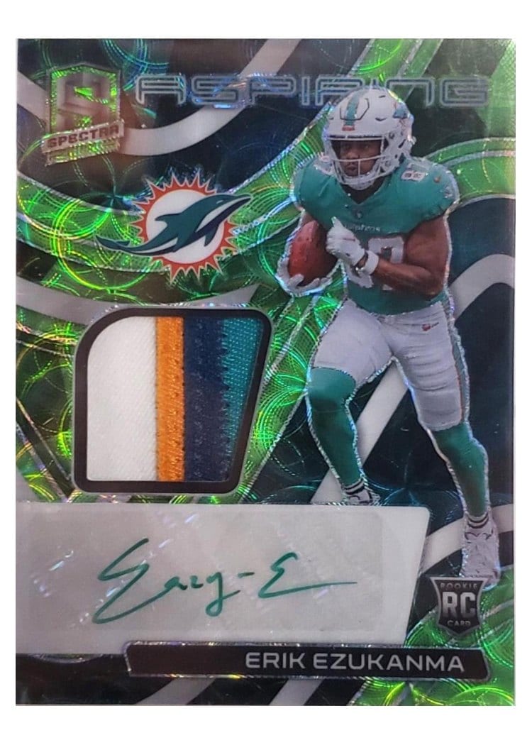 2022 Panini Spectra Aspiring Patch Autographs Erik Ezukanma #APA-EEZ card