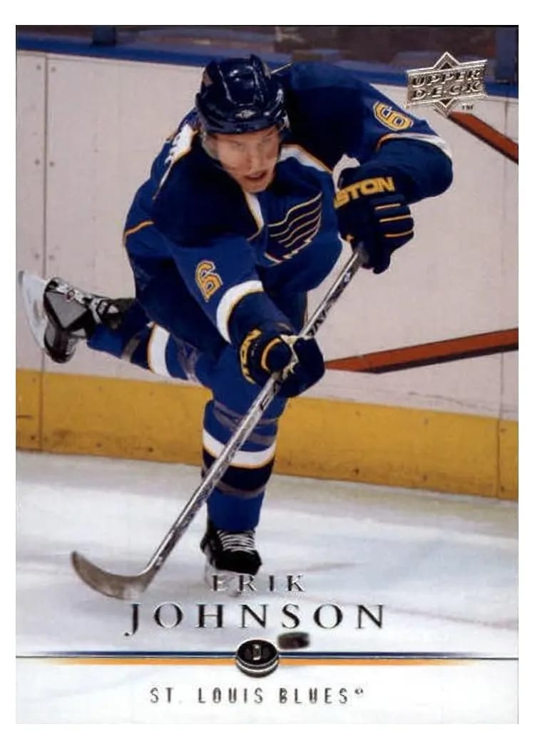 2008 Upper Deck Erik Johnson #30 card