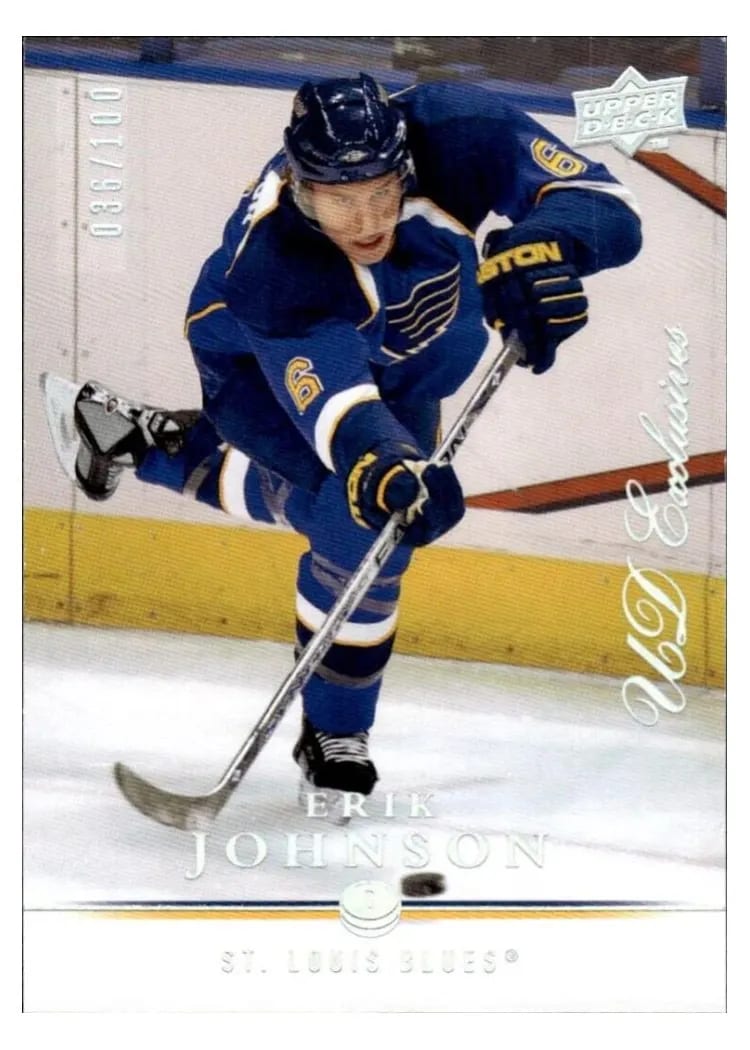 2008 Upper Deck Erik Johnson #30 card
