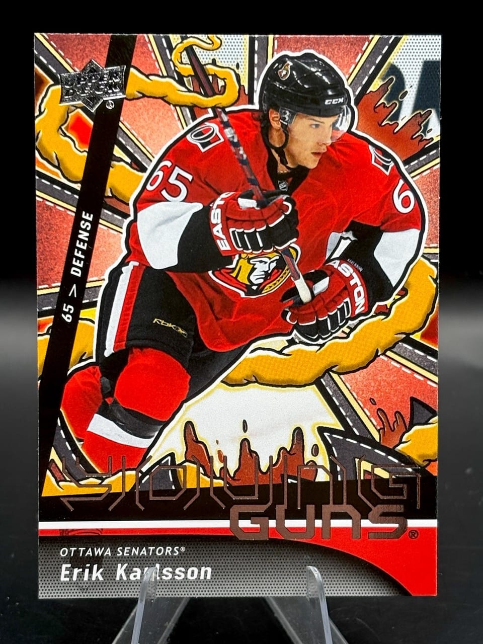 2024-25 Upper Deck Outburst Retro Young Guns Erik Karlsson #OR-13 card