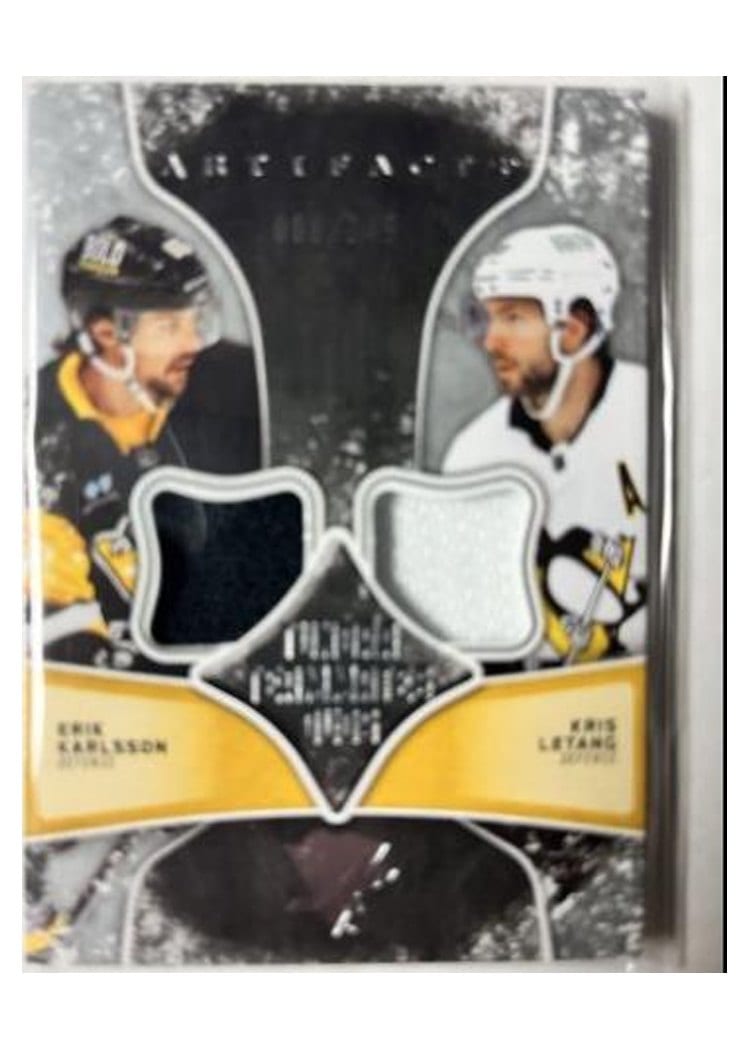 2024-25 Upper Deck Artifacts Tundra Teammates Duos Erik Karlsson/Kris Letang #T2-PITT card
