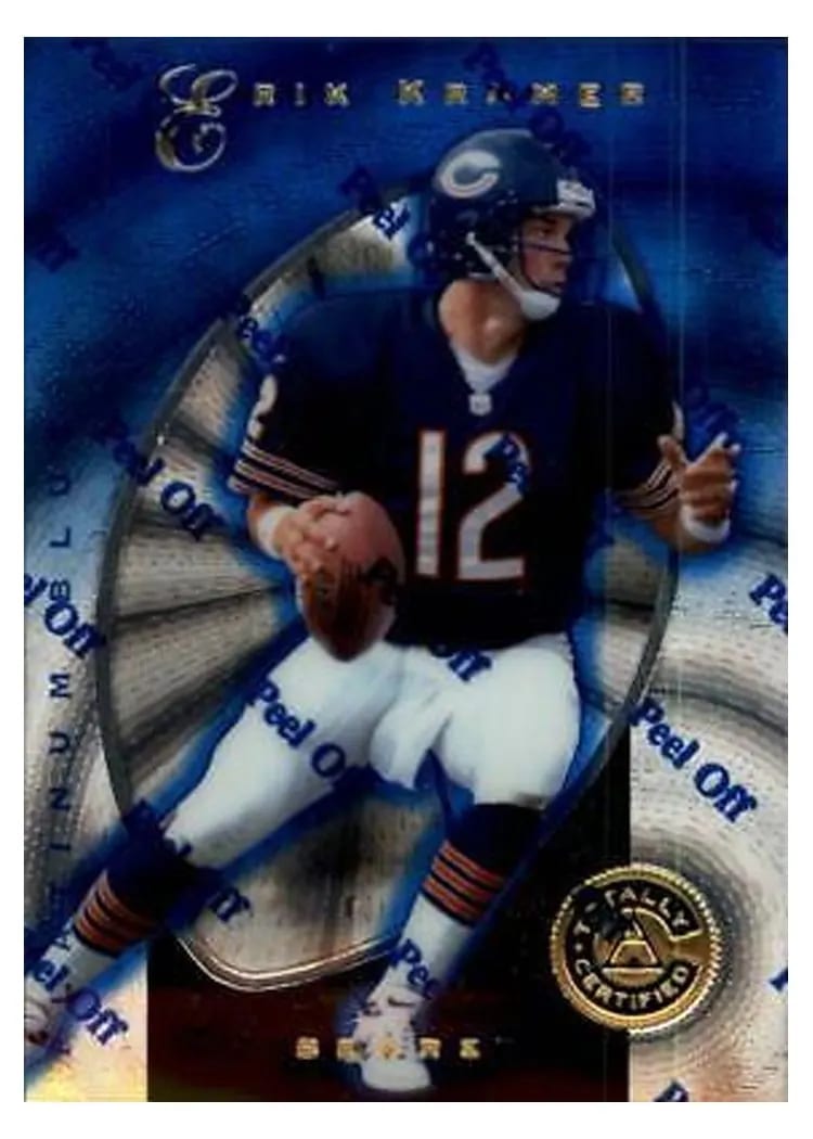 1997 Pinnacle Totally Certified Erik Kramer #95 card