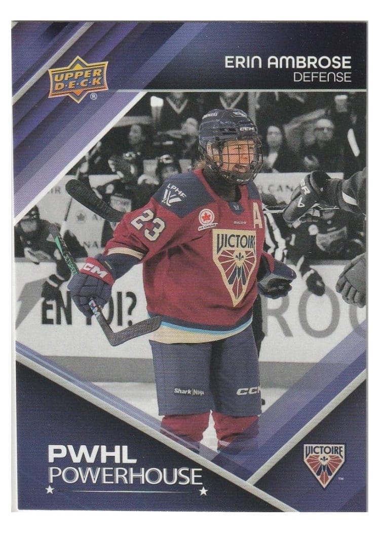 2026 Upper Deck National Hockey Card Day PWHL Powerhouse Erin Ambrose #PS-7 card