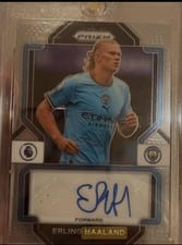 2022 Panini Prizm Premier League Signatures Erling Haaland #S-EHD card